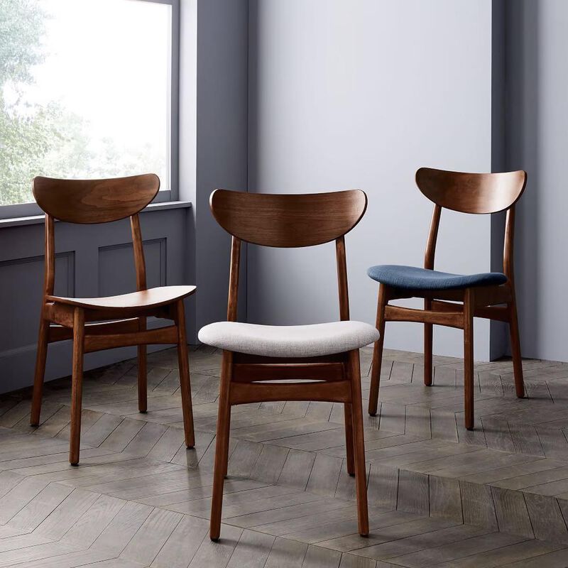West Elm Classic Caf Dining Chair Crosshatch image number 2